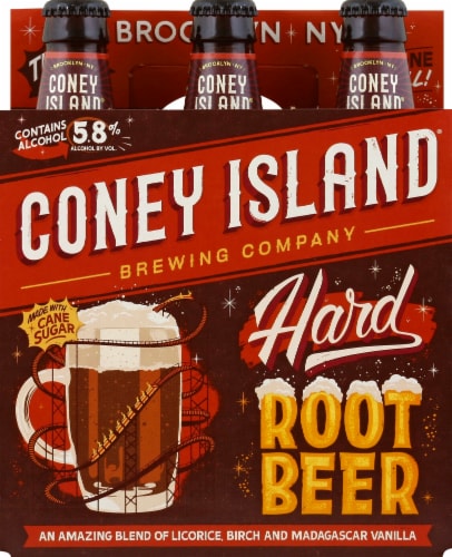 Coney Island Brewing Co. Hard Root Beer Perspective: front