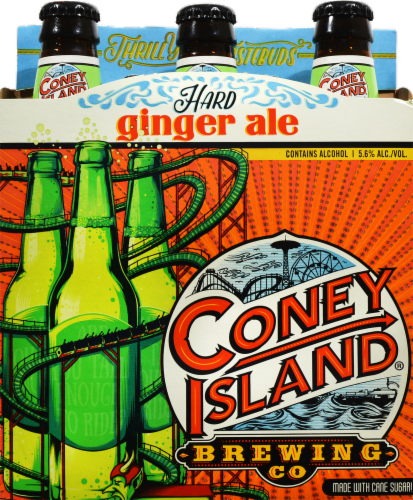 Coney Island Brewing Co. Ginger Ale Hard Soda Perspective: front