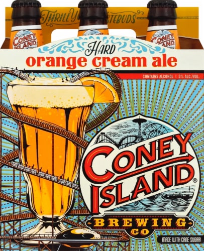 Coney Island Brewing Co. Orange Cream Ale Perspective: front