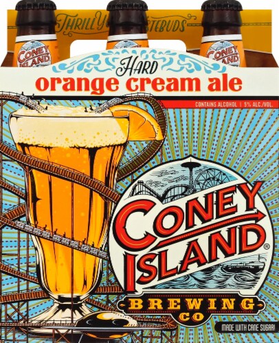 Coney Island Brewing Co. Orange Cream Ale Perspective: front