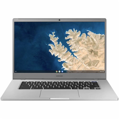 Samsung Chromebook 4+, 15.6", Platinum Titan Perspective: front