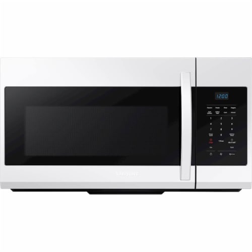 Samsung ME17R7021EW 1.7 Cu. Ft. White Over-the-Range Microwave Perspective: front