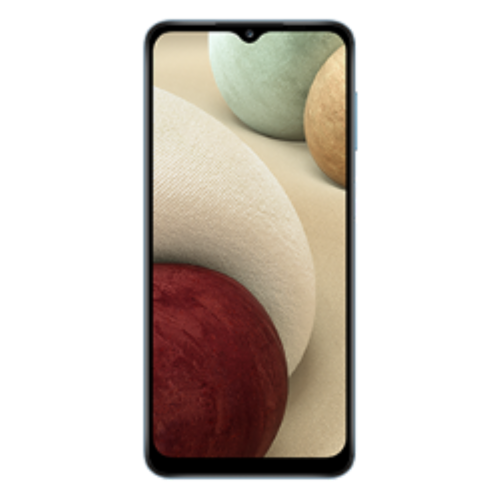 Samsung Galaxy A12 Phone Perspective: front
