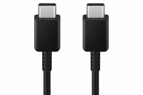 Samsung USB-C Type C to Type C Cable - Black Perspective: front