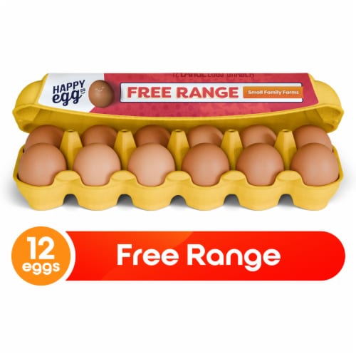 Happy Egg Co.® Free Range Large Brown Eggs Perspective: front