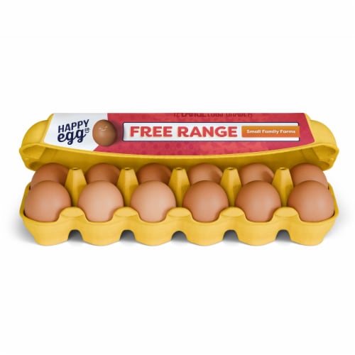 Happy Egg Co.® Free Range Large Brown Eggs Perspective: front