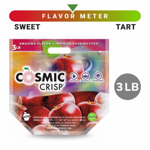 Cosmic Crisp Apples Bag Perspective: front