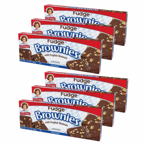 Little Debbie Fudge Brownies with Walnuts, 6 Boxes, 36 Individually