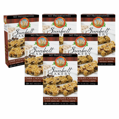 Sunbelt Bakery Dark Chocolate Chunk Granola Bars (6-Boxes) Perspective: front