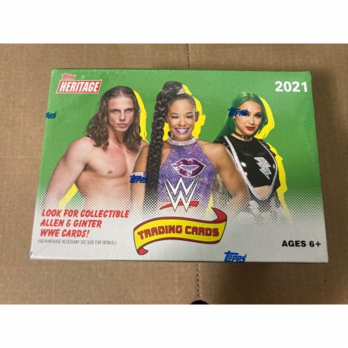 Topps Heritage Blaster Box Brand New Sealed Wrestling Trading Cards WWF Perspective: front