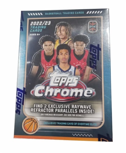 2022/23 Topps Overtime Elite Chrome Basketball Value Box Perspective: front