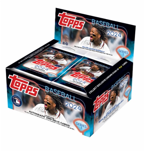 2024 Topps Series 1 Baseball Display Box (Sports Trading Cards) Perspective: front