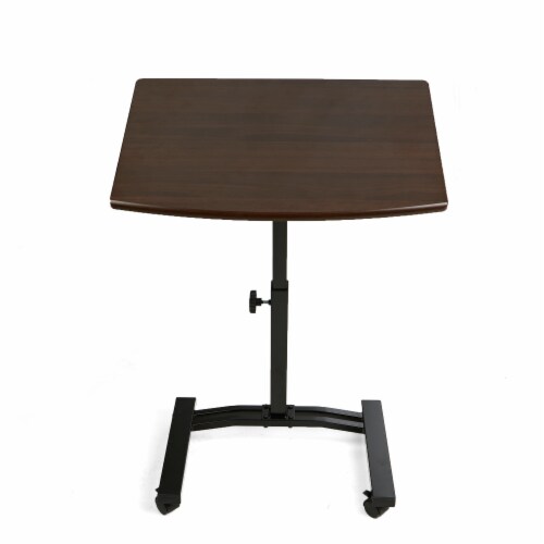 Mind Reader Adjustable Standing and Sitting Laptop Cart Perspective: front