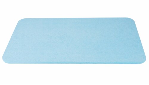 Mind Reader Diatomite Fast Drying Bath Mat - Blue Perspective: front