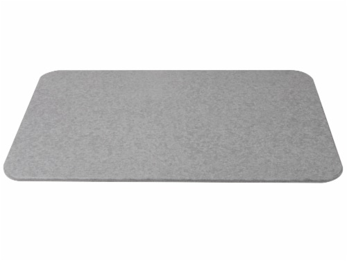 Mind Reader Diatomite Fast Drying Bath Mat - Gray Perspective: front
