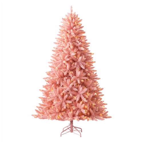 Treetopia Luxe La Vie En Rose 6 Foot Artificial Prelit Christmas