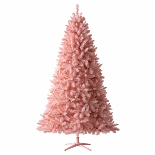 Treetopia Pretty in Pink 6 Foot Artificial Unlit Christmas Holiday Tree w/ Stand Perspective: front