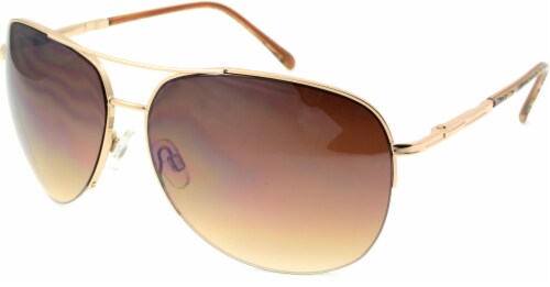 Panama Sunglasses - Gold Perspective: front