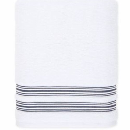 Nestwell Hygro Fashion Stripe Bath Towel New Blue 1 ct