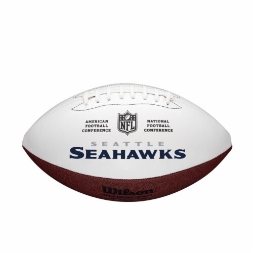 Wilson 8776895672 Full Size Autographable Seattle Seahawks Football Perspective: front