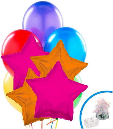 BirthdayExpress Glow Party Party Decorations - Balloon Bouquet Perspective: front
