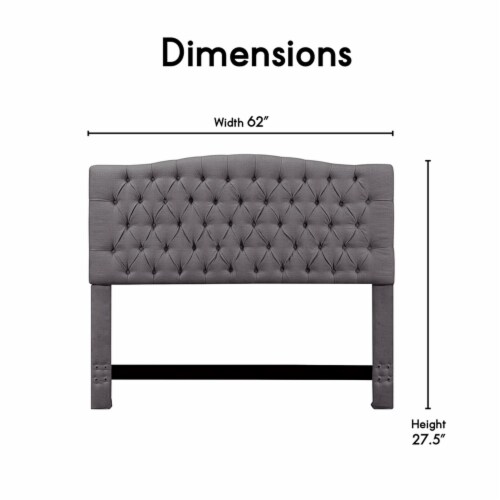 Elle Decor Celeste Queen Size Headboard Gray Weave, 1 Kroger