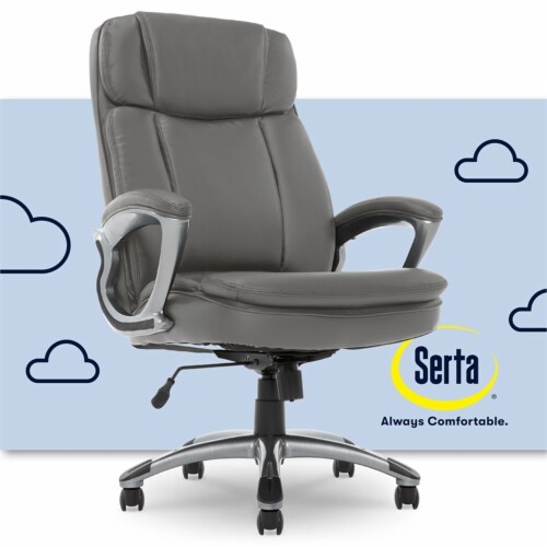 Serta gray office chair discount