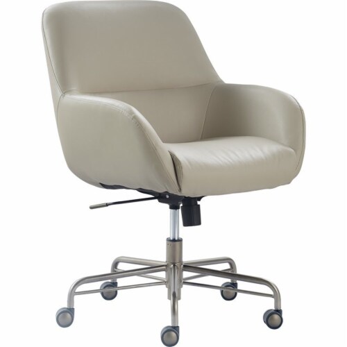 Tommy Hilfiger Forester Leather Office Chair Cream 1 Kroger