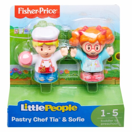 Fisher-Price® Pastry Chef Tia™ & Sofie Little People Figures Perspective: front