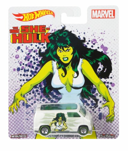 Hot Wheels® Marvel She-Hulk '77 Dodge Van Perspective: front