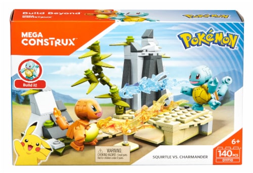 MEGA Pokemon Building Toy Kit Charmander Set with 3 Action Figures