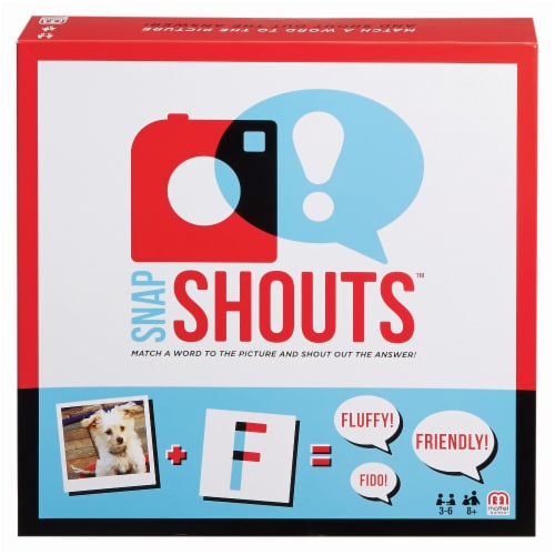 Mattel Snapshouts Family and Party Game Perspective: front