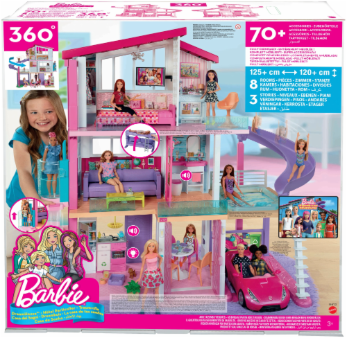 Mattel Barbie Girls 3 Story Doll Dream House Play Set with Accessories •  Price »