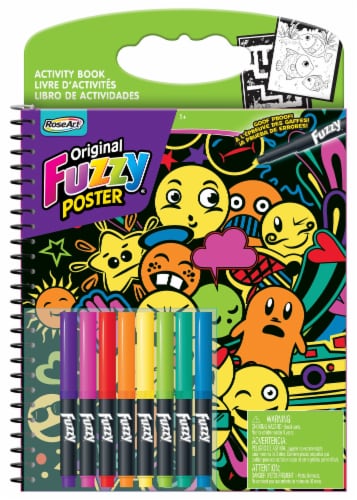Rose Art The Original Fuzzy Poster Activity Book Perspective: front