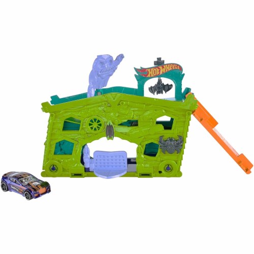 Hot Wheels Ghost Garage Playset Perspective: front