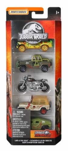 Mattel Matchbox® Jurassic World Land Action Squad Toy Car Set Perspective: front