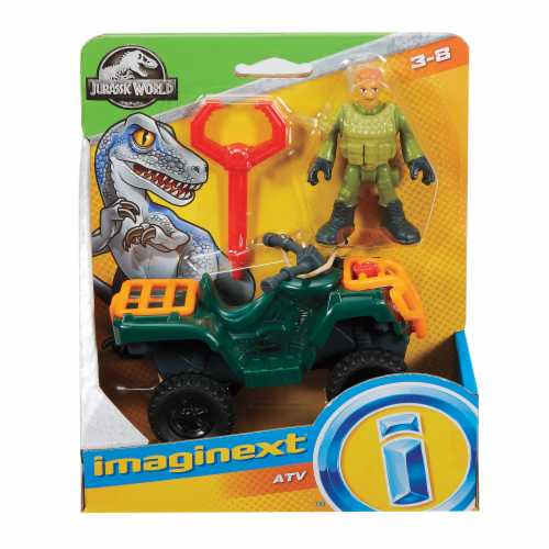 Fisher-Price® Imaginext Jurassic World ATV Technician Action Figure Set Perspective: front