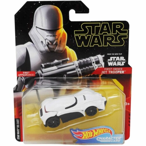 Mattel Hot Wheels® Star Wars First Order Jet Trooper Character Car Toy Perspective: front