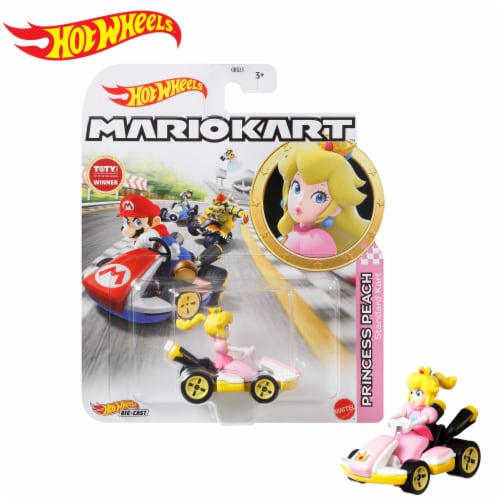 Mattel® Hot Wheels® Mario Kart™ Peach Standard Kart Toy Vehicle, 1