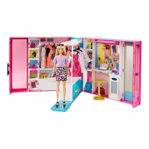 Barbie GBK10 Dream Closet Fashion Wardrobe with Barbie Doll and