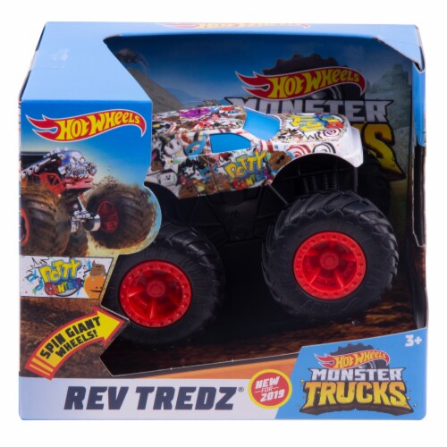 Mattel Hot Wheels® Monster Trucks™ Rev Tredz® Potty Central™ Vehicle Perspective: front