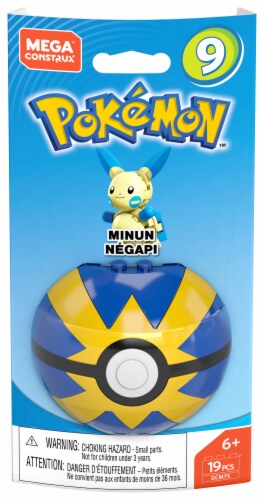 Mega Construx™ Pokemon™ Minun Micro Action Figure Perspective: front