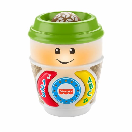 Fisher-Price Laugh & Learn Wake Up & Learn Coffee Mug Baby & Toddler Toy  with Music & Lights 