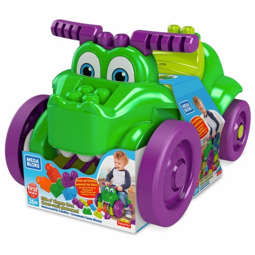 Mega Bloks First Builders Ride n' Chomp Croc, Crocodile Riding Toy