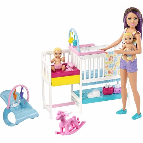 Mattel Barbie® Skipper Babysitters Nap 'N' Nurture Nursery Dolls and  Playset, 1 ct - City Market