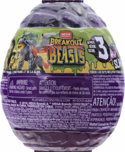 Mega™ Construx Breakout Beasts™ Blind Bag Perspective: front