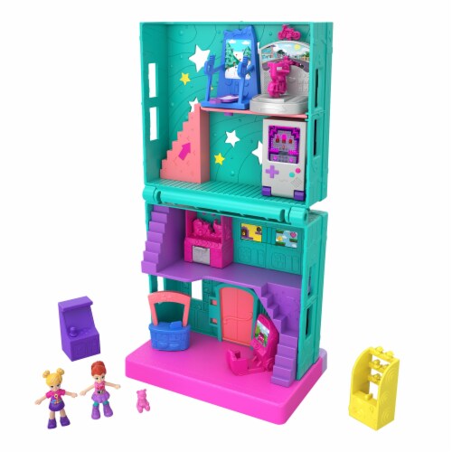 Mattel Polly Pocket Pollyville Arcade Scene Perspective: front