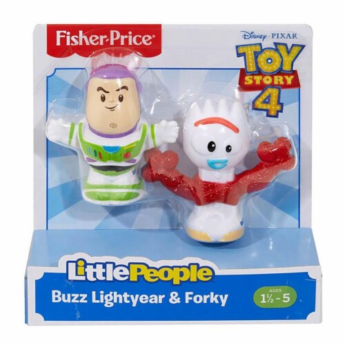 Fisher-Price® LittlePeople Toy Story 4 Buzz Lightyear & Forky Figures Perspective: front