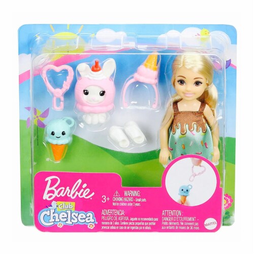 Mattel Barbie® Chelsea Club With Ice Cream Costume With Pet Doll