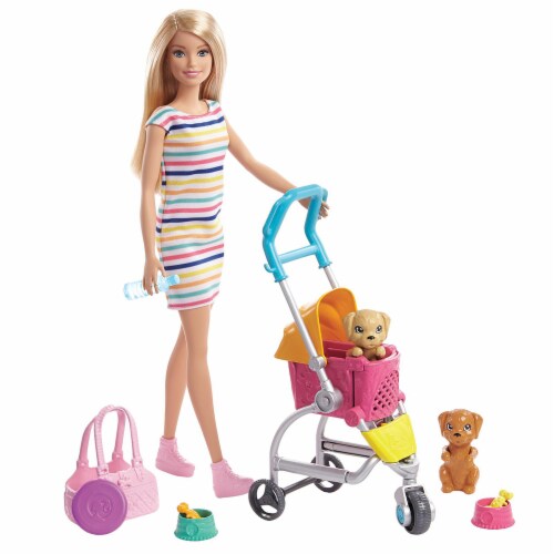 Mattel Barbie® Stroll n Play Pups Doll and Accessories, 1 ct - Dillons